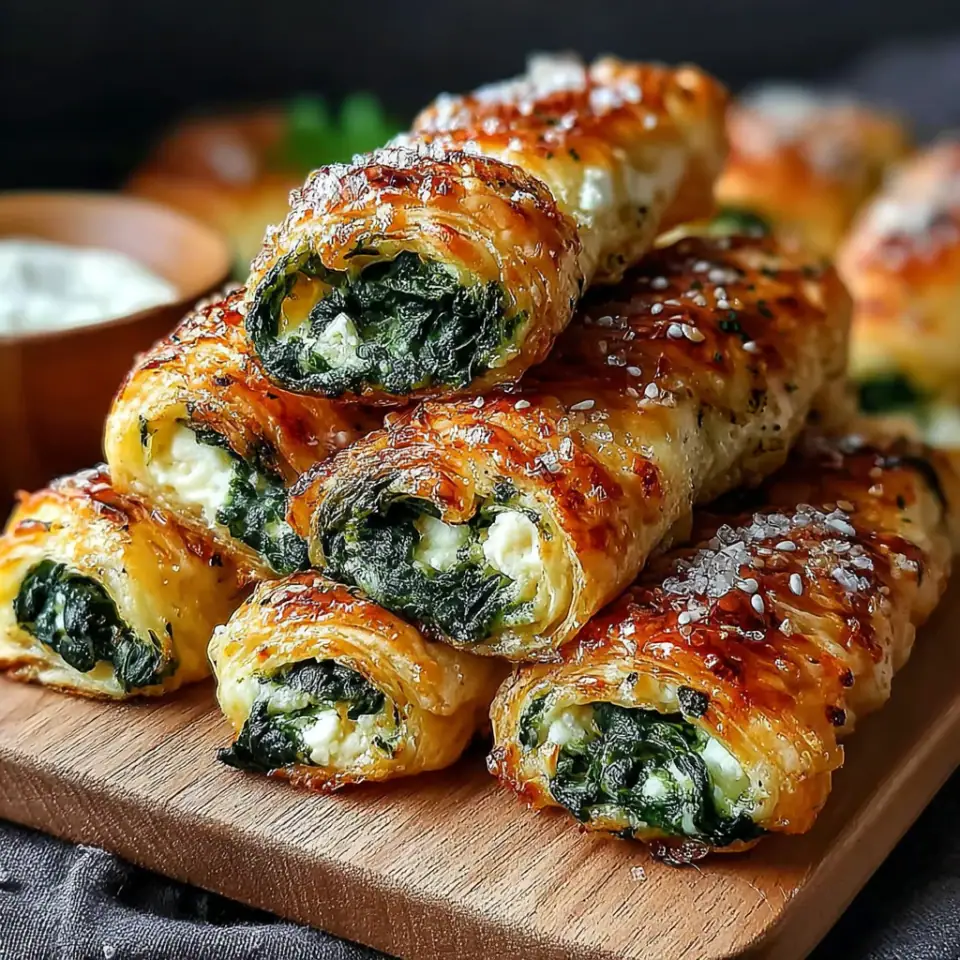 Spinach & Feta Puff Pastry Twists