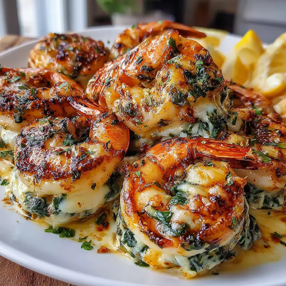 A close look at Stuffed Shrimp