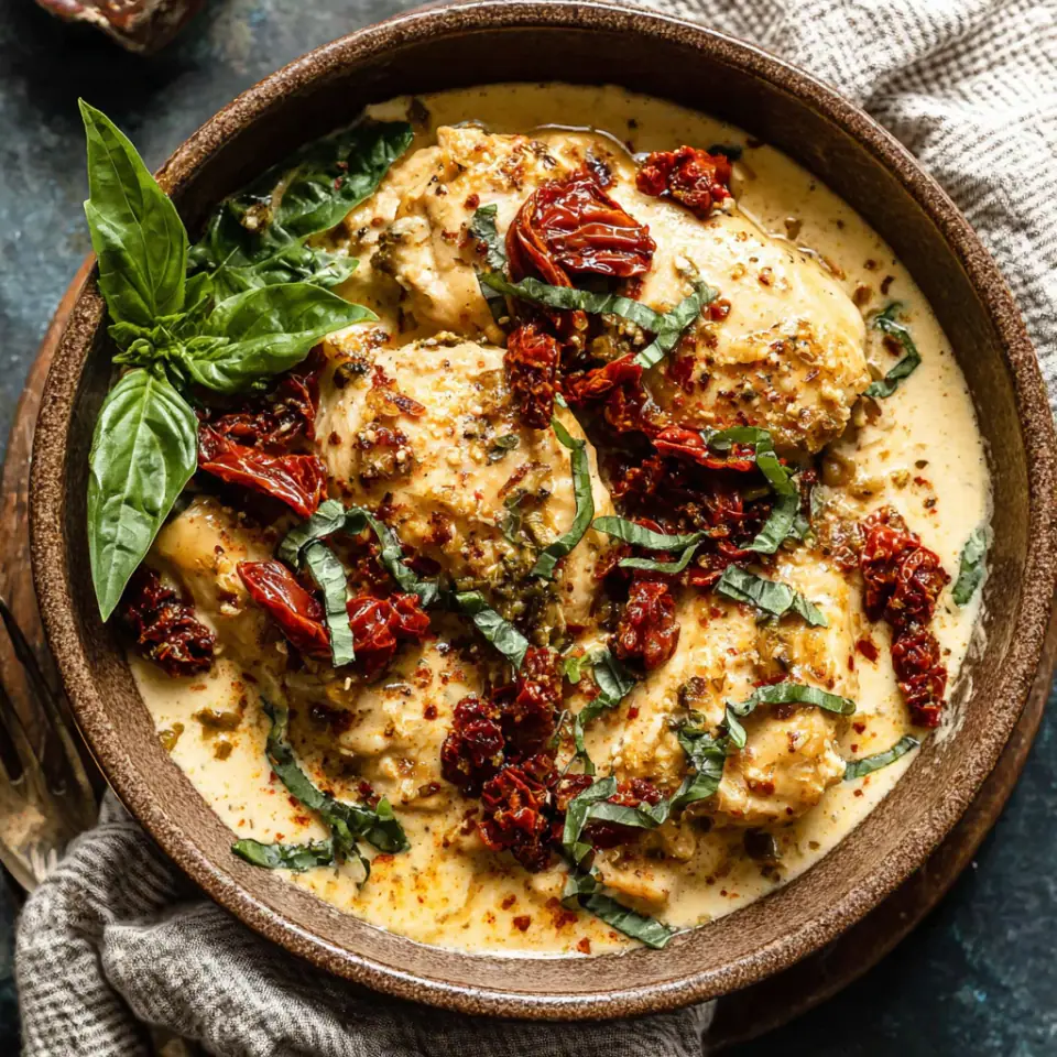 Sun-Dried Tomato Crockpot Chicken