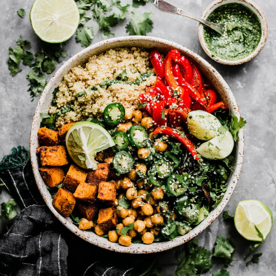 Sweet Potato Buddha Bowl with Chickpeas