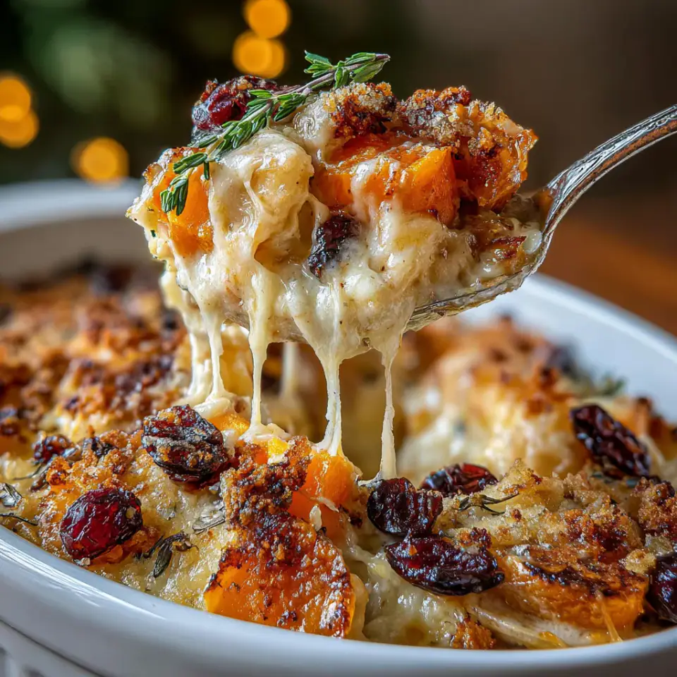 Sweet Potato & Cranberry Gratin