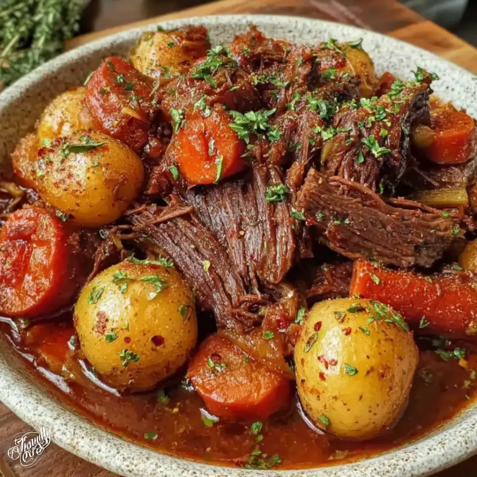 Crock Pot Chuck Roast with Vegetables
