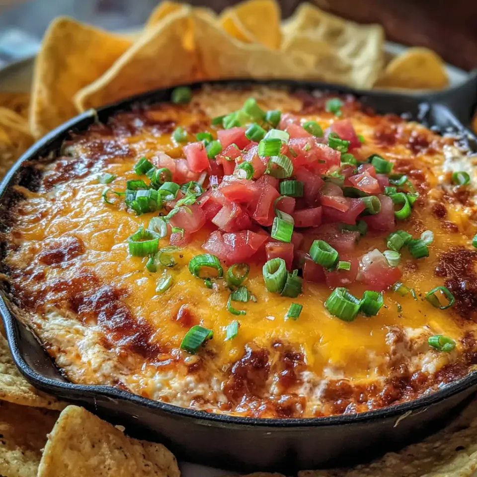 Texas Trash Dip served on the table