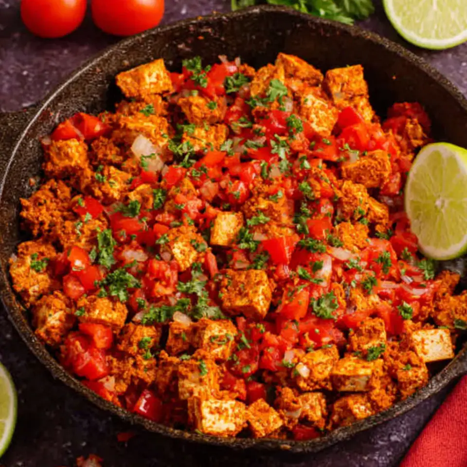 A close look at Tofu Sofritas with Tomato and Adobo