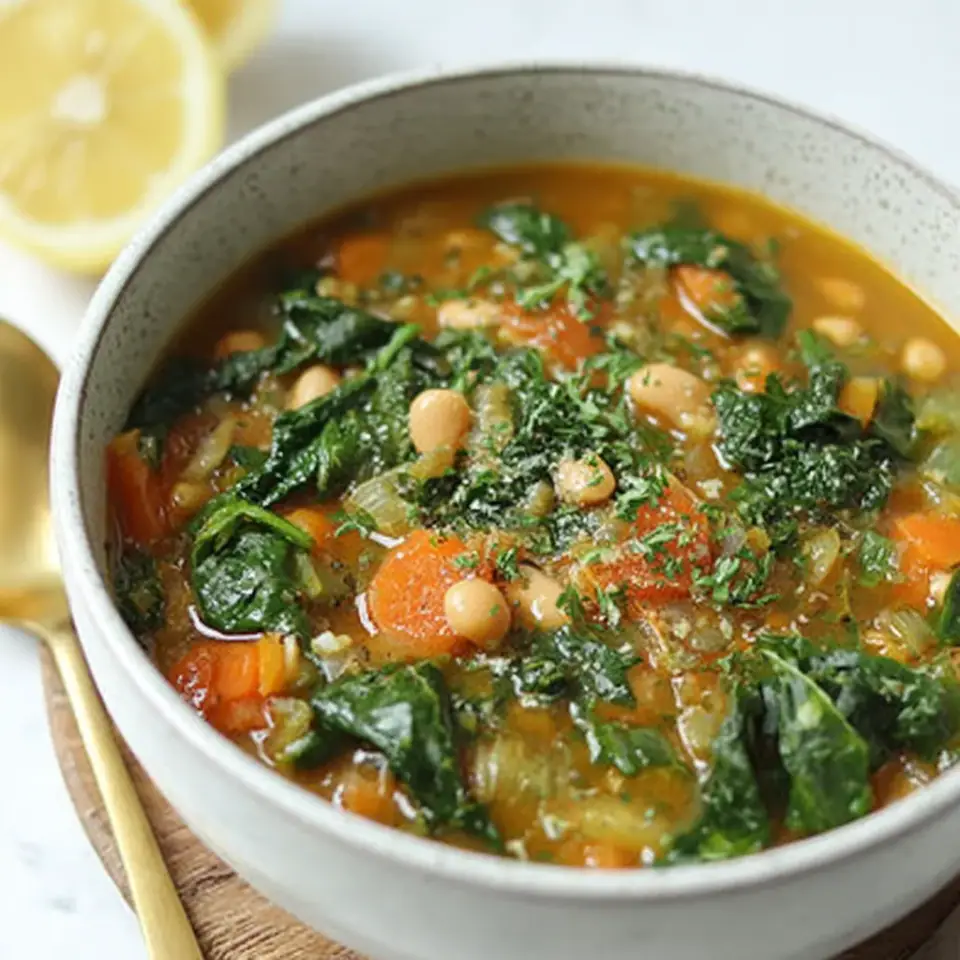 A close look at Tuscan Veggie Detox Soup Recipe