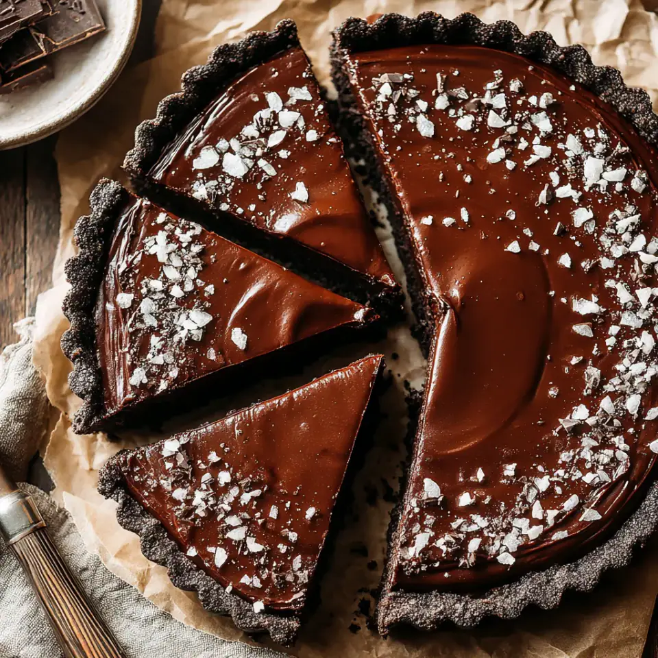 A close look at Vegan Chocolate Tart