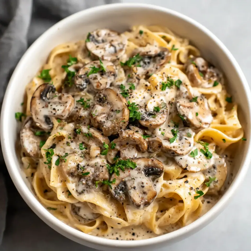 Vegan Mushroom Stroganoff