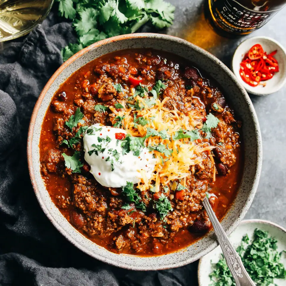 A close look at Vegetarian Chili