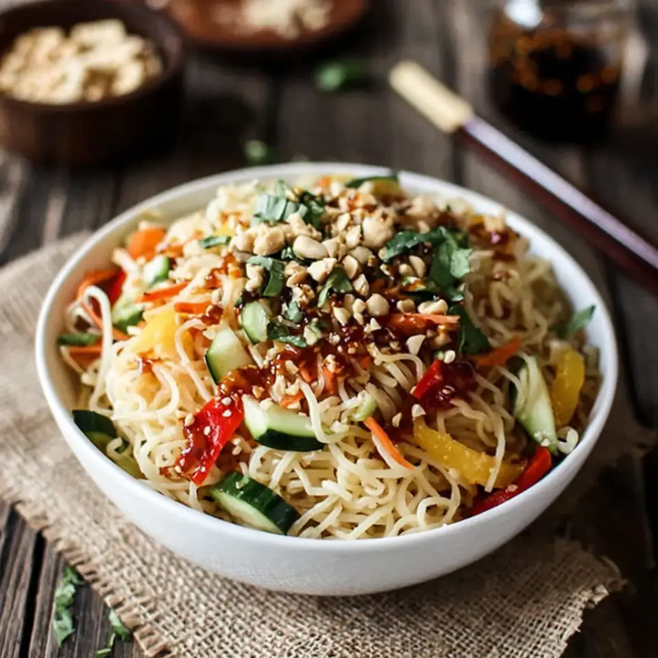 Vegetarian Peanut Noodle Salad
