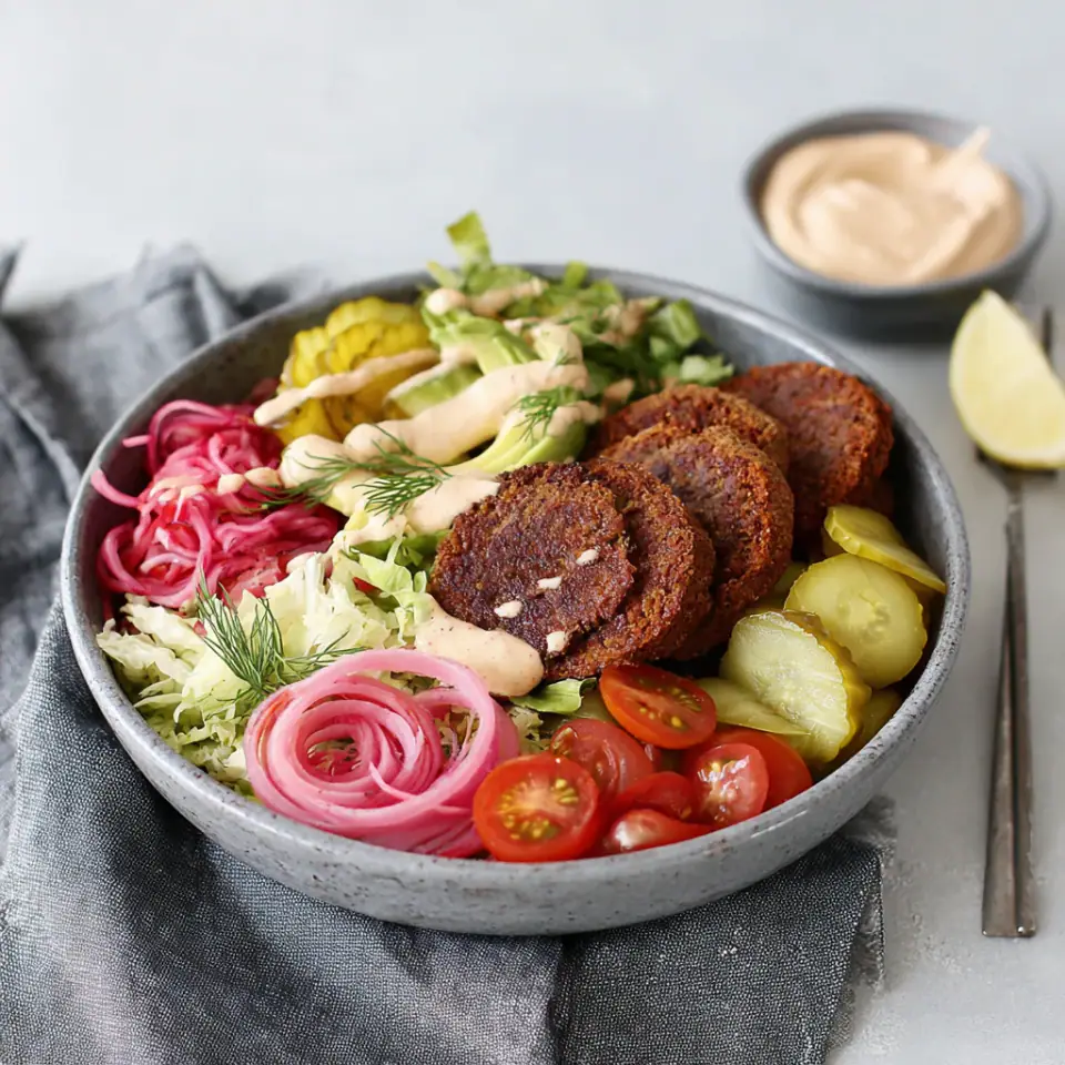 Veggie Burger in a Bowl