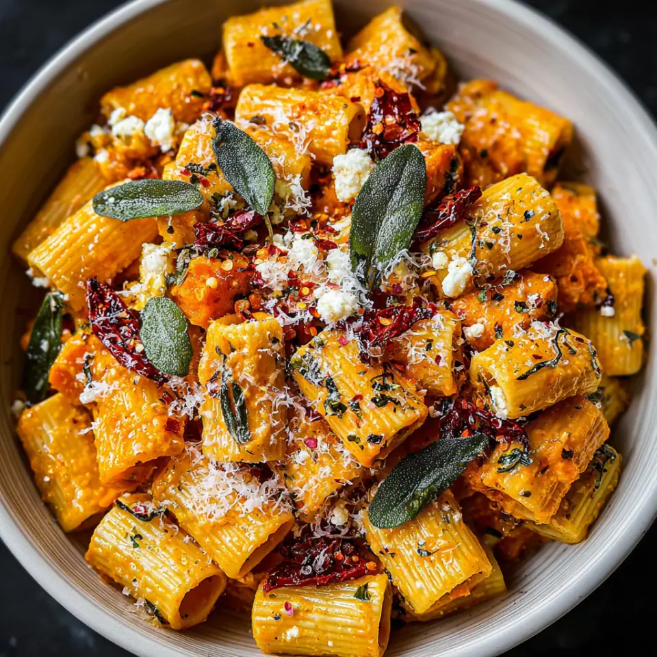 Sweet Potato Pasta with Goat Cheese and Sage