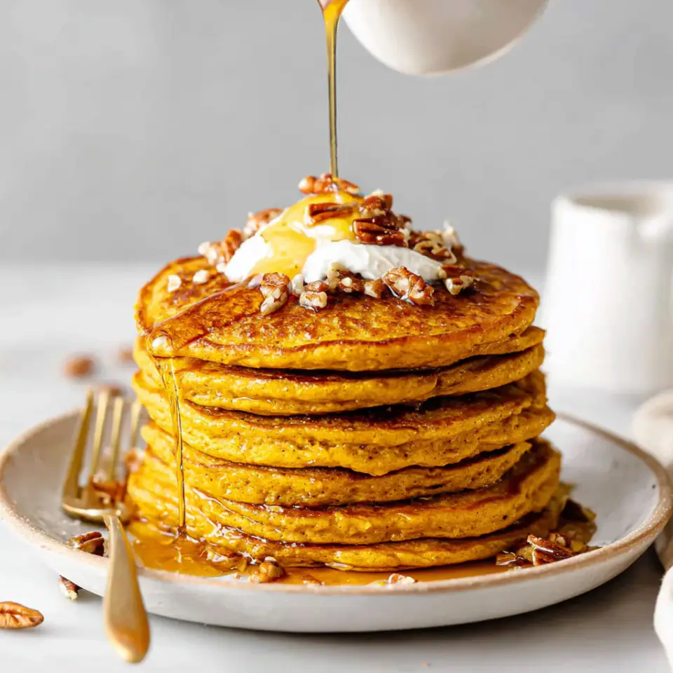 A close look at Whole Wheat Pumpkin Pancakes