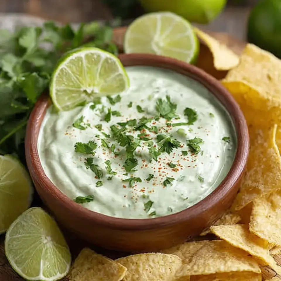 A close look at Zesty Cilantro Lime Dip