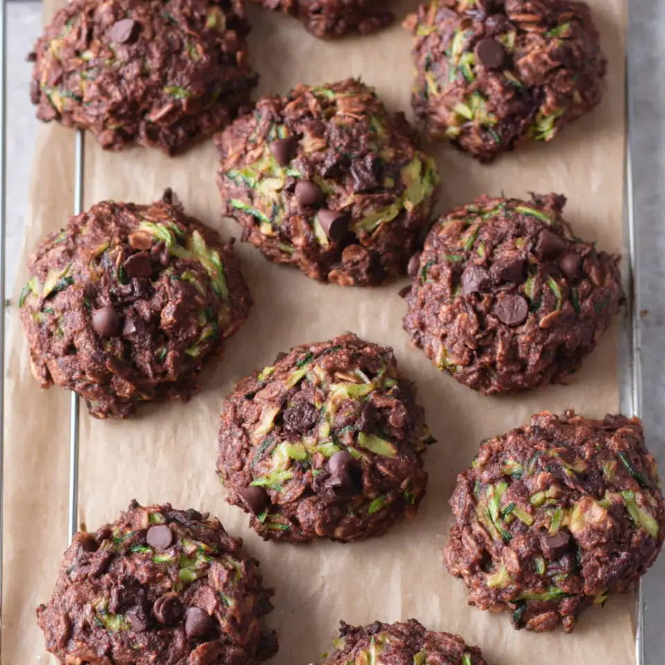 Zucchini Chocolate Breakfast Cookies