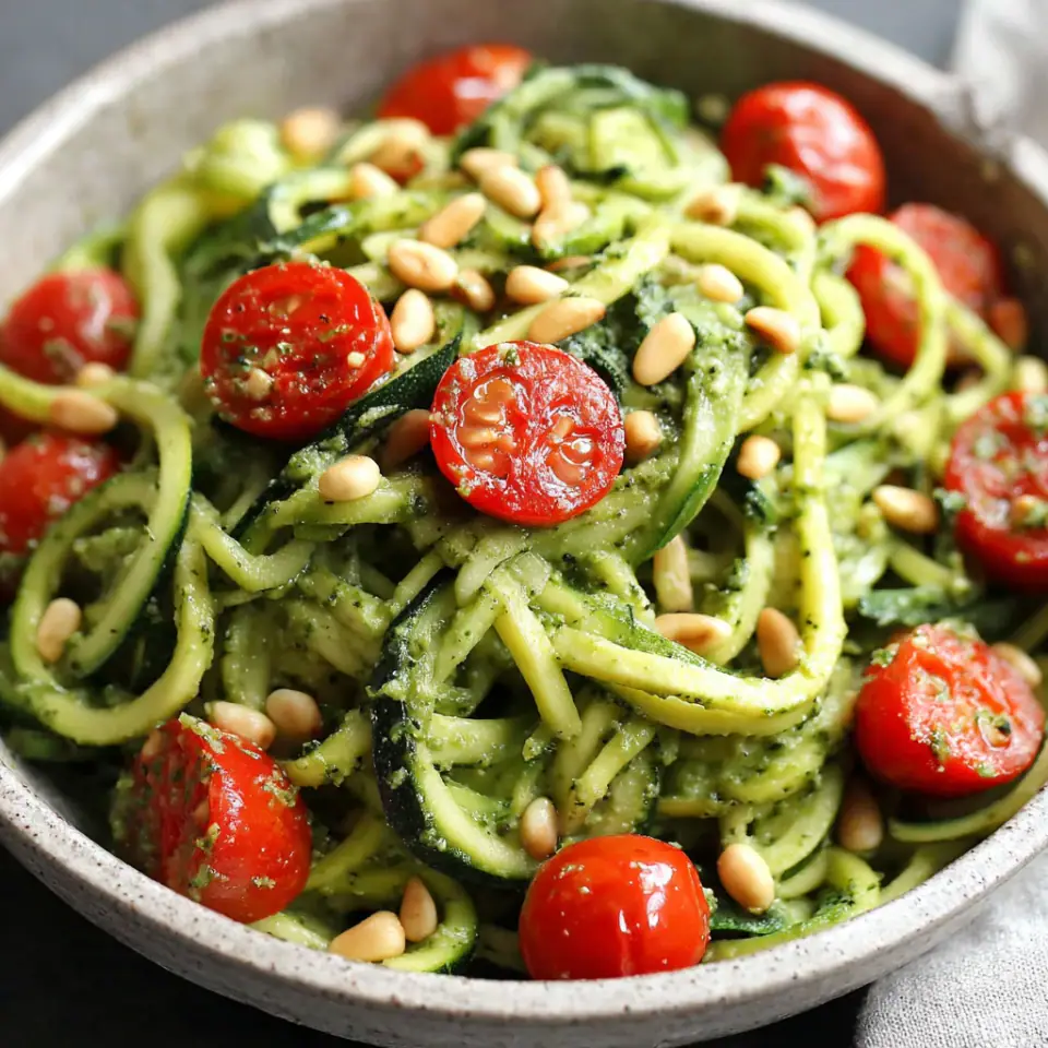 Zucchini Noodles with Pesto