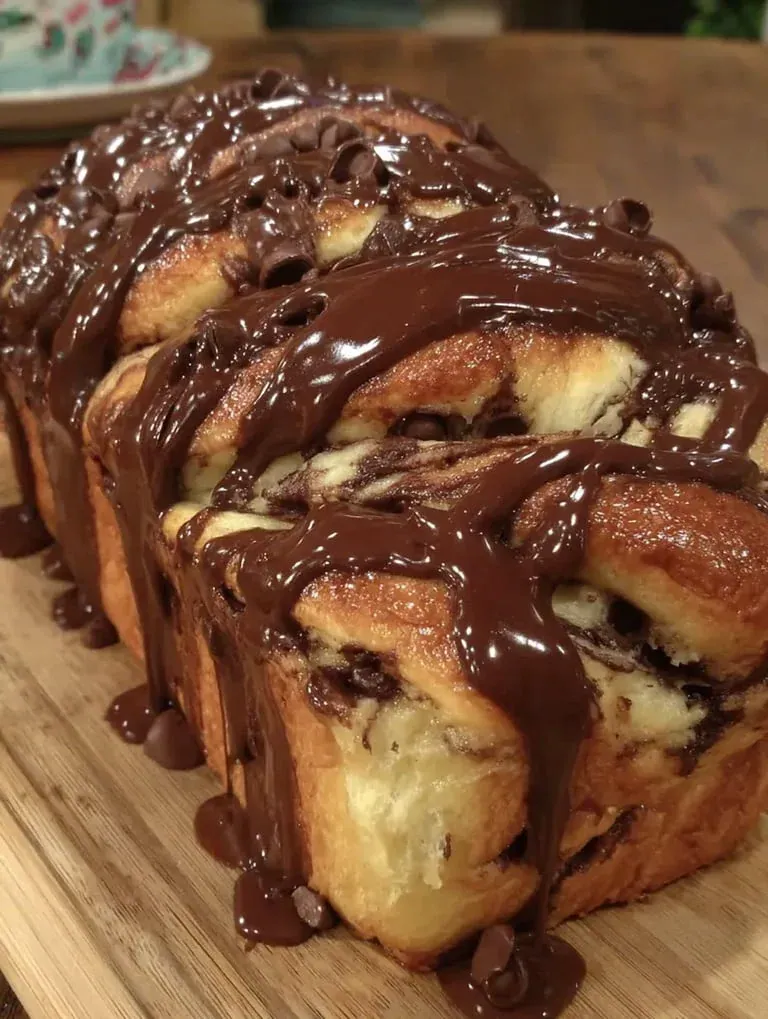 A close look at Nutella Brioche Loaf