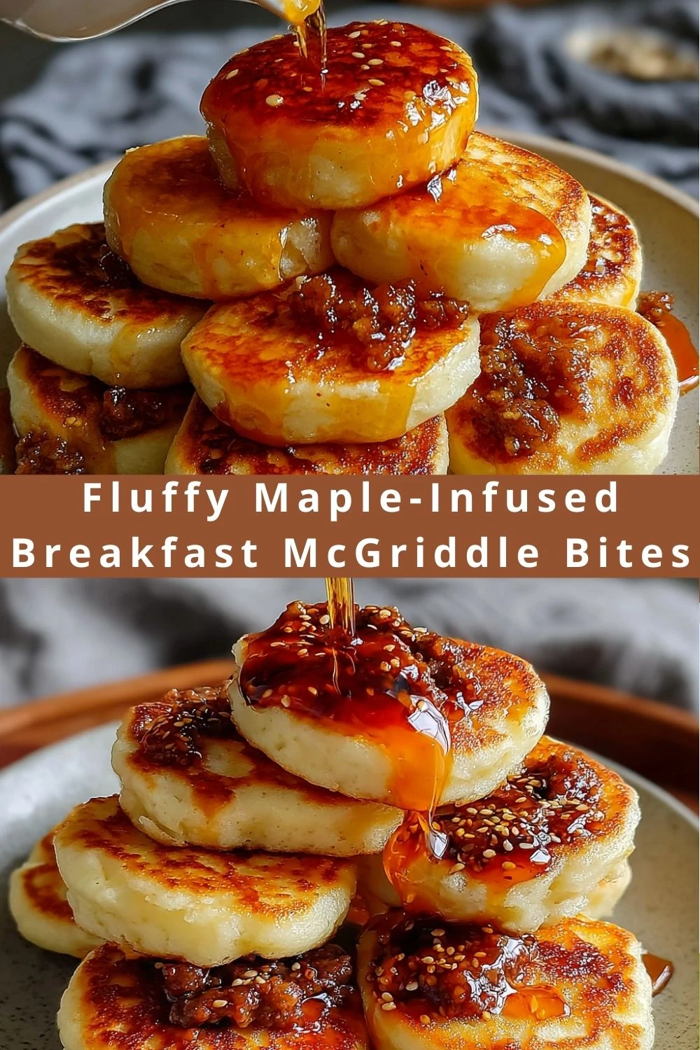 Fluffy Maple-Infused Breakfast McGriddle Bites