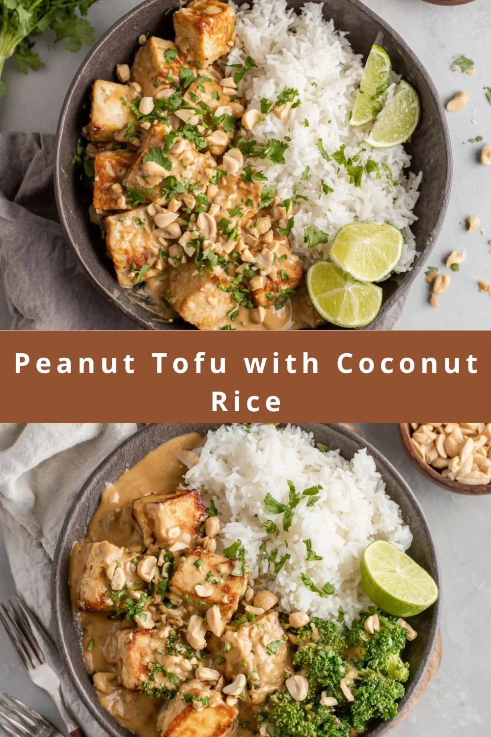 Peanut Tofu with Coconut Rice