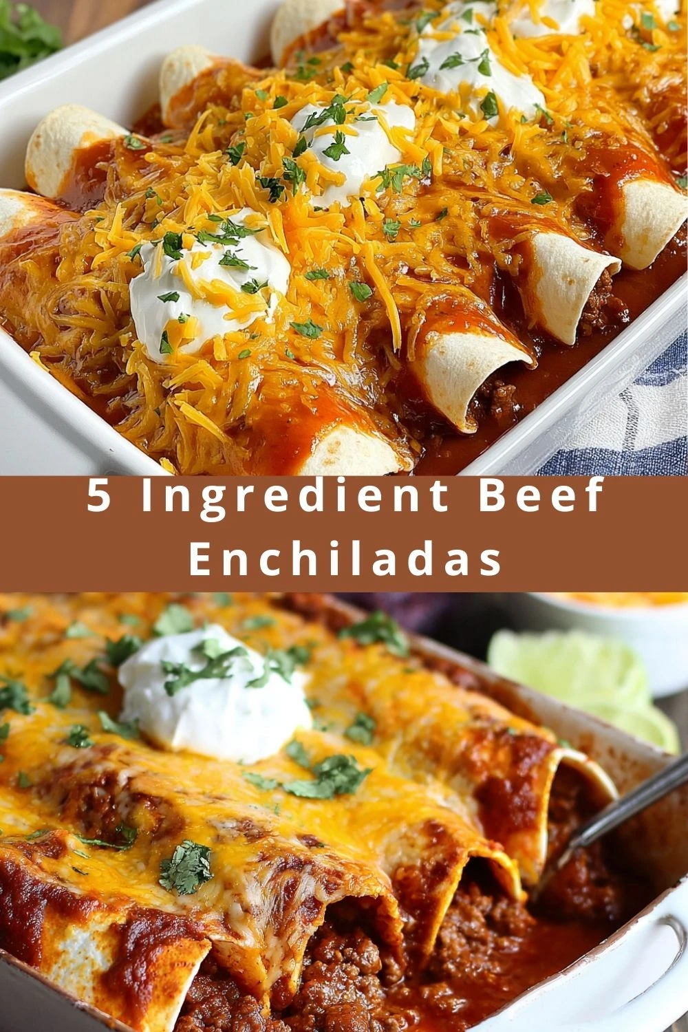 5 Ingredient Beef Enchiladas