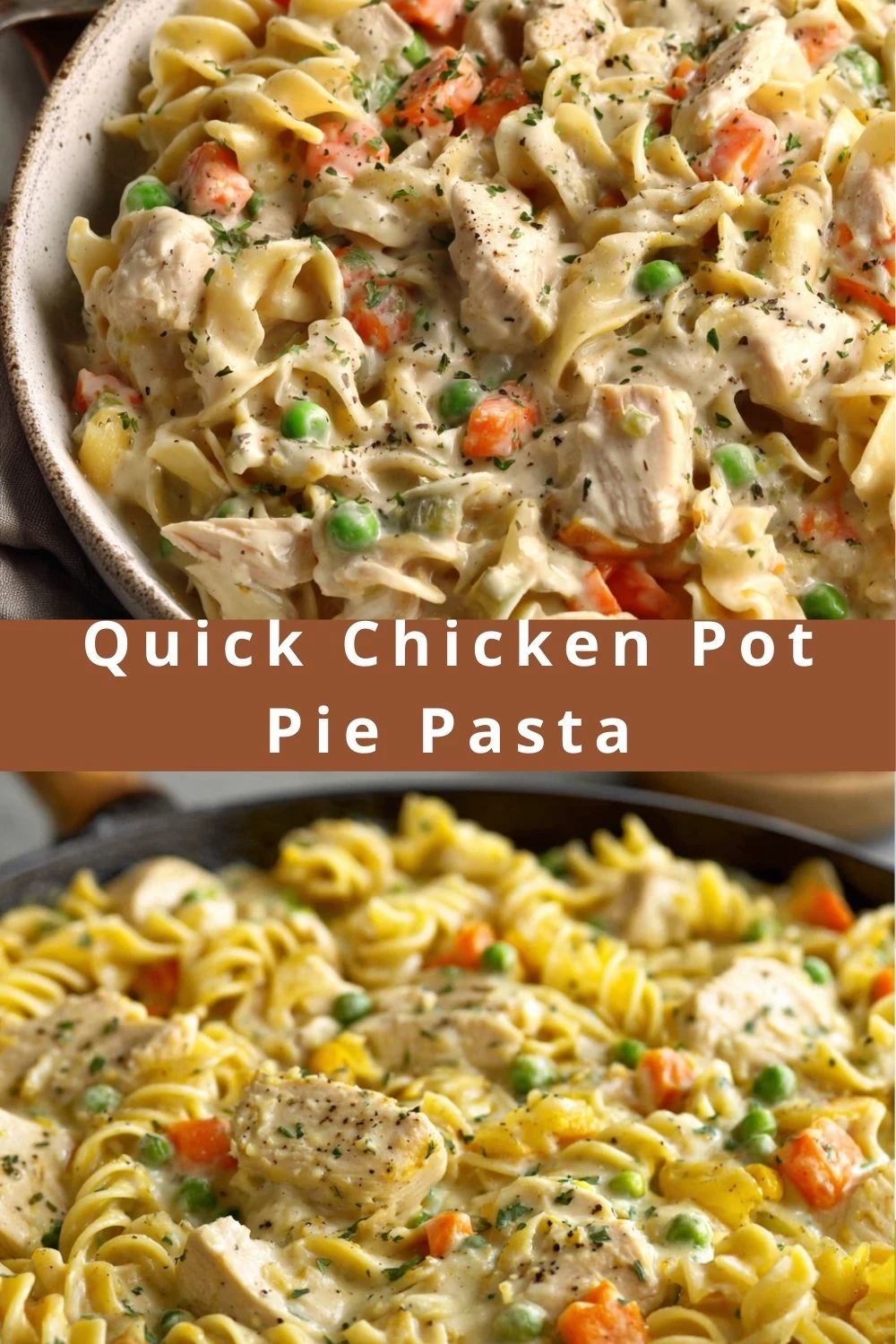 Quick Chicken Pot Pie Pasta