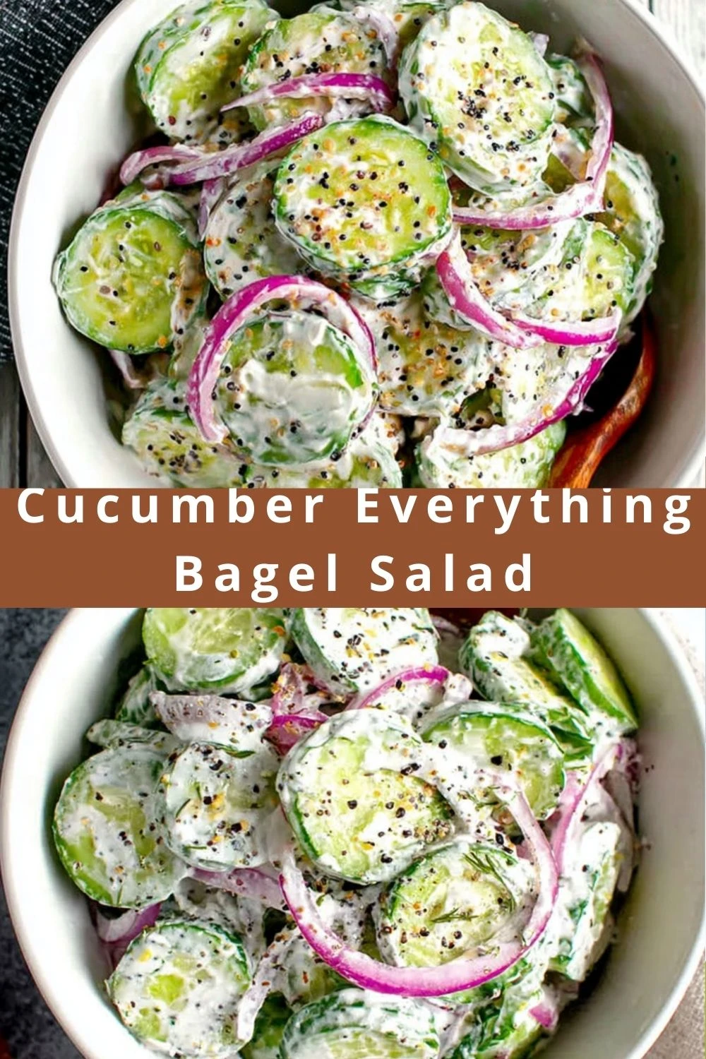 Cucumber Everything Bagel Salad