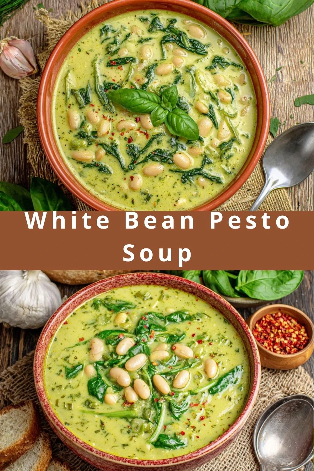 White Bean Pesto Soup