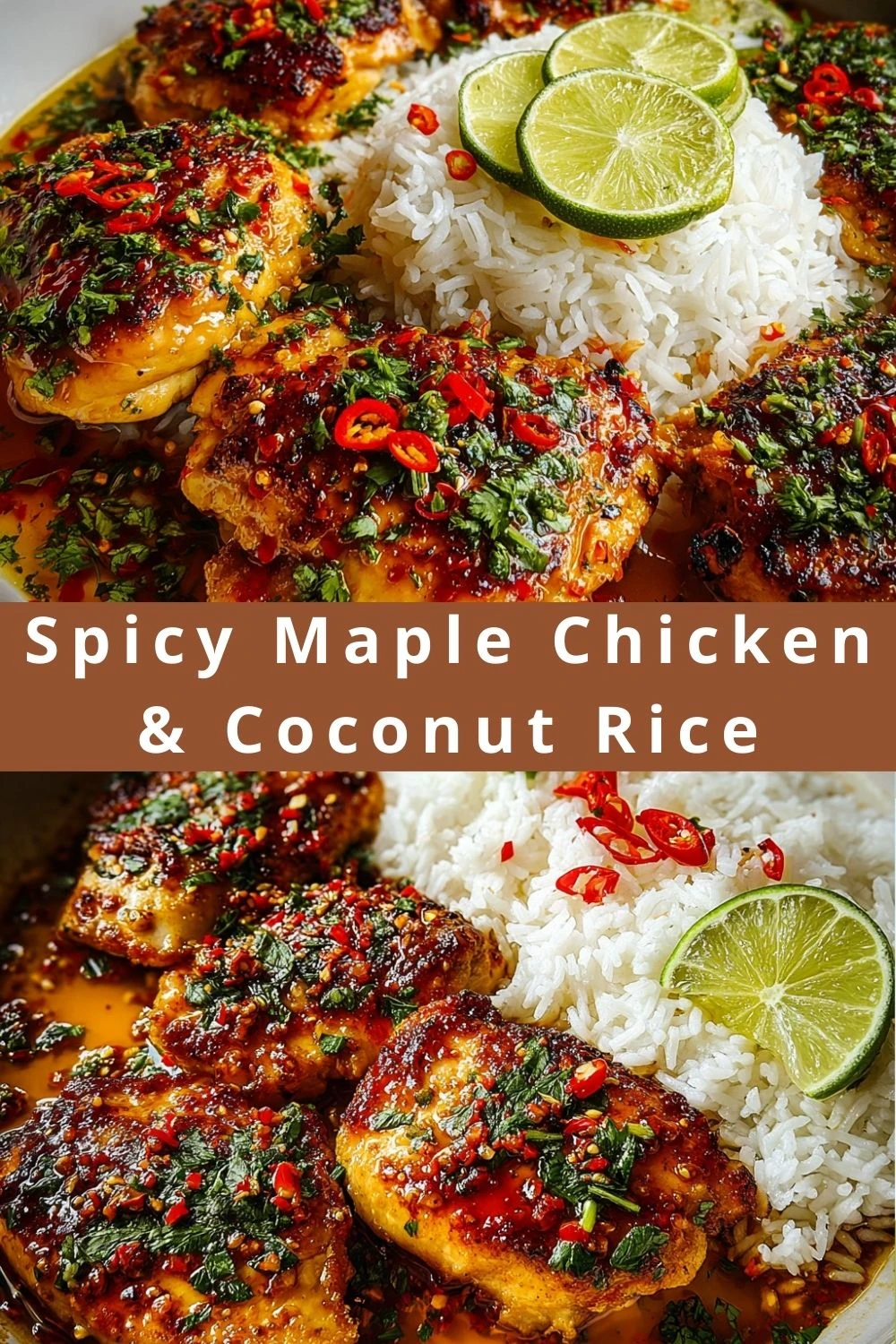 Spicy Maple Chicken & Coconut Rice