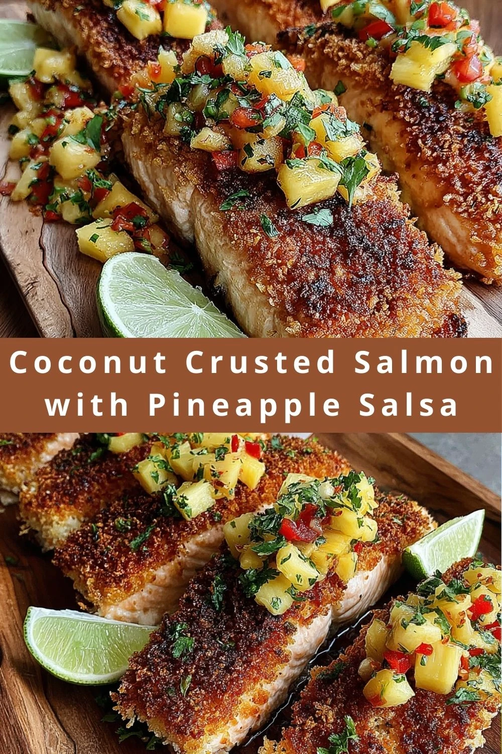 Coconut Crusted Salmon with Pineapple Salsa