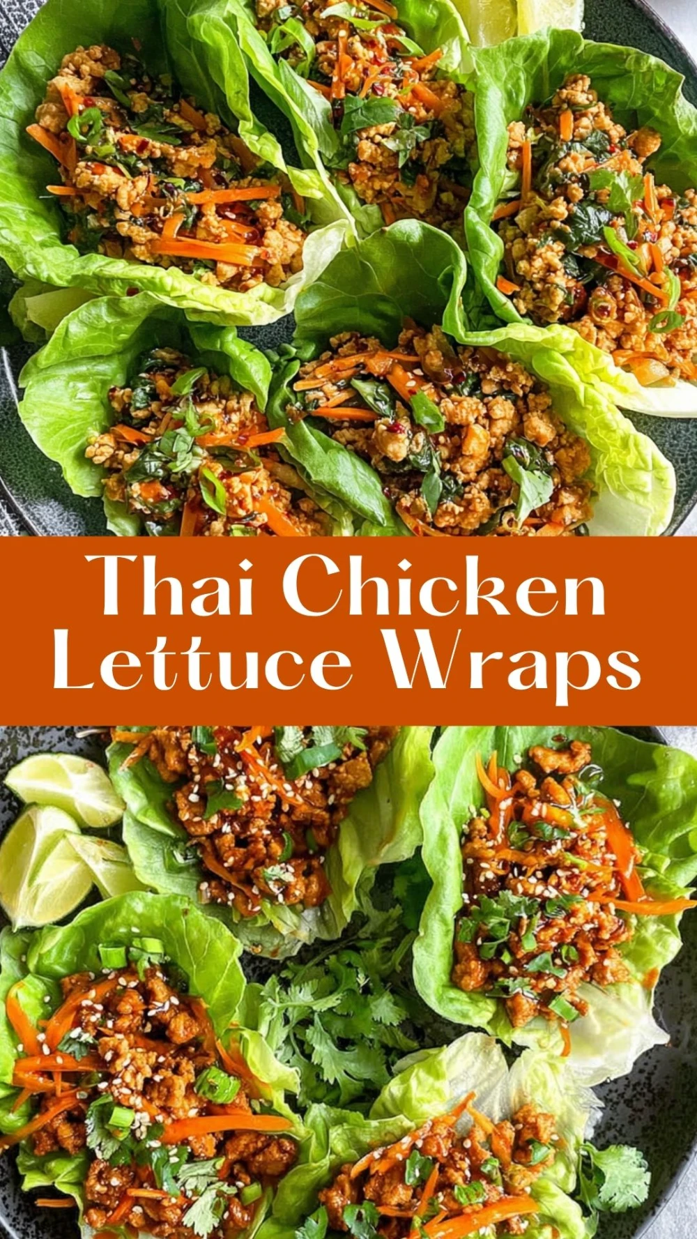 Thai Chicken Lettuce Wraps