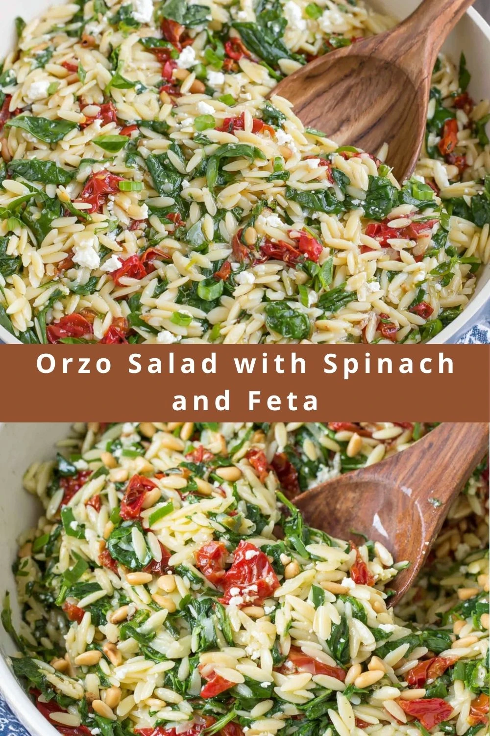 Orzo Salad with Spinach and Feta