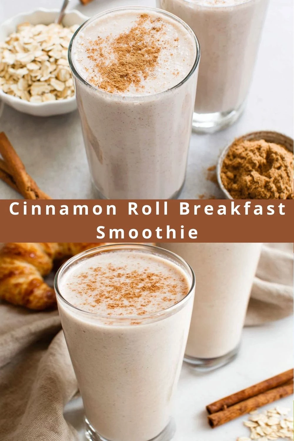 Cinnamon Roll Breakfast Smoothie