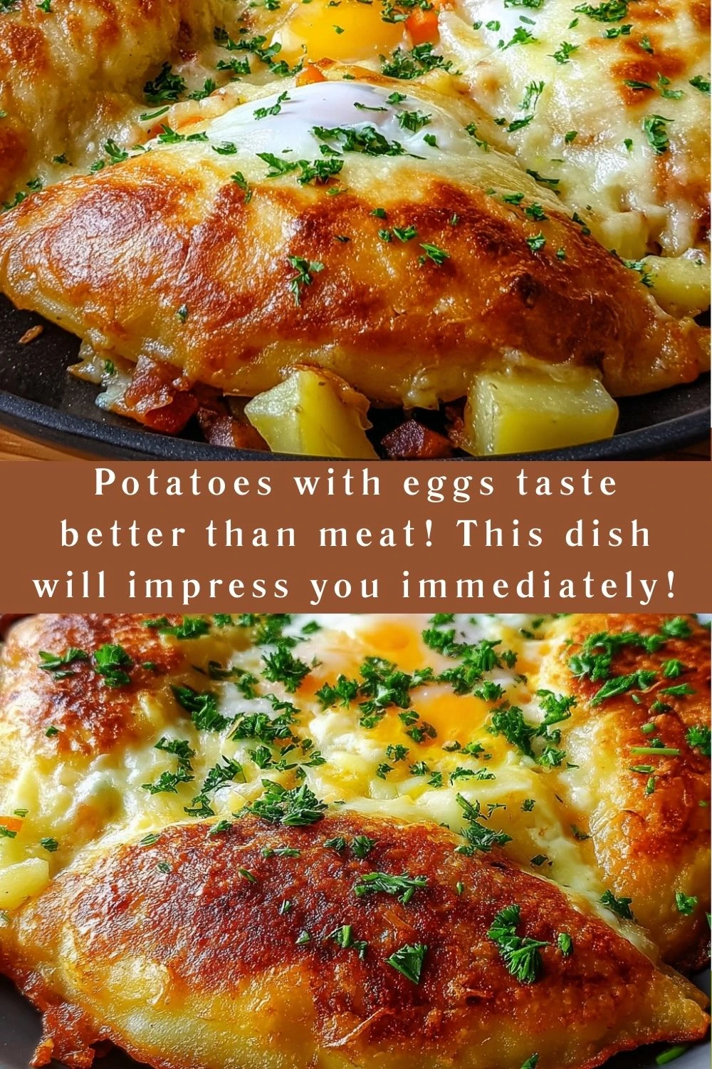 Potatoes with eggs taste better than meat! This dish will impress you immediately!