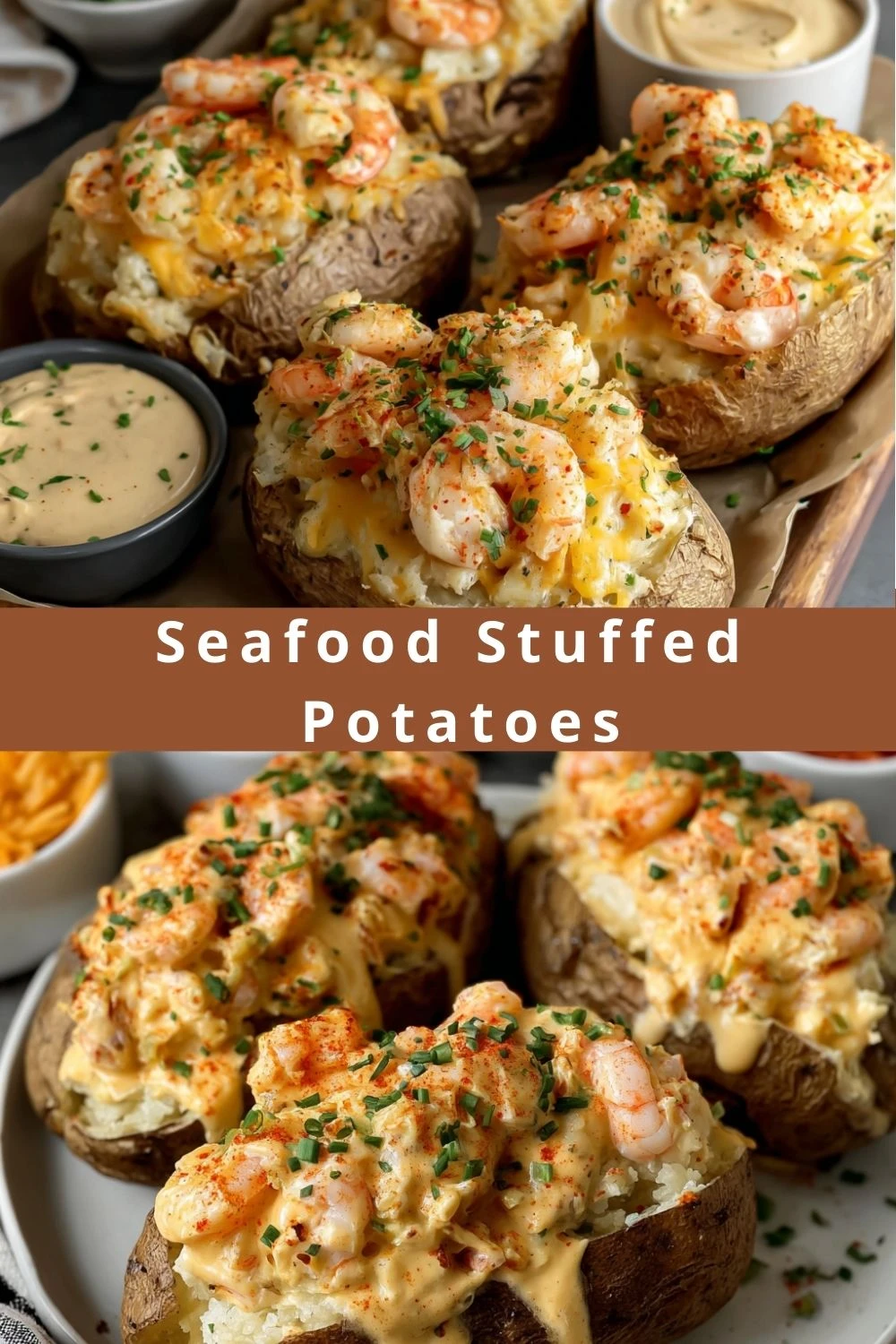 Seafood Stuffed Potatoes