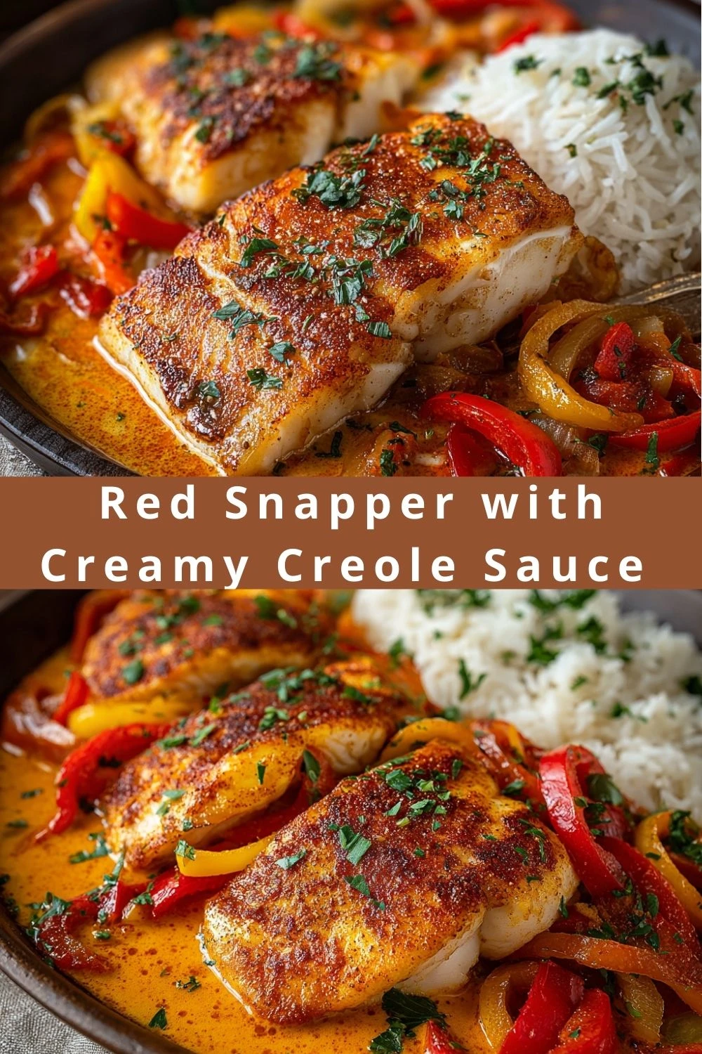 Red Snapper with Creamy Creole Sauce 