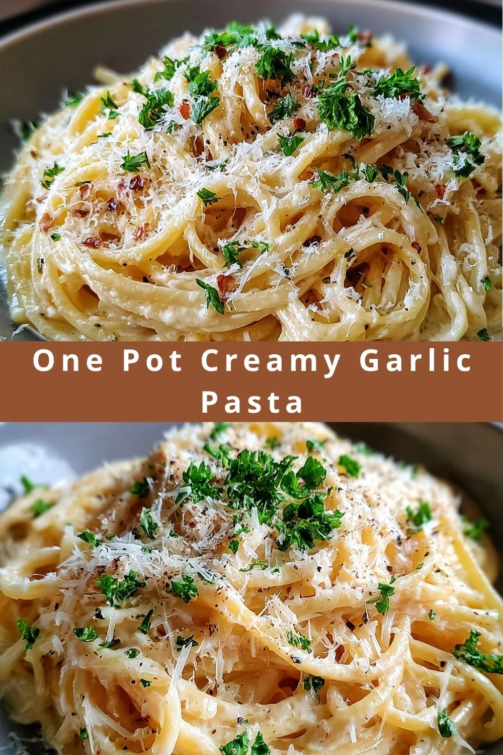 One Pot Creamy Garlic Pasta
