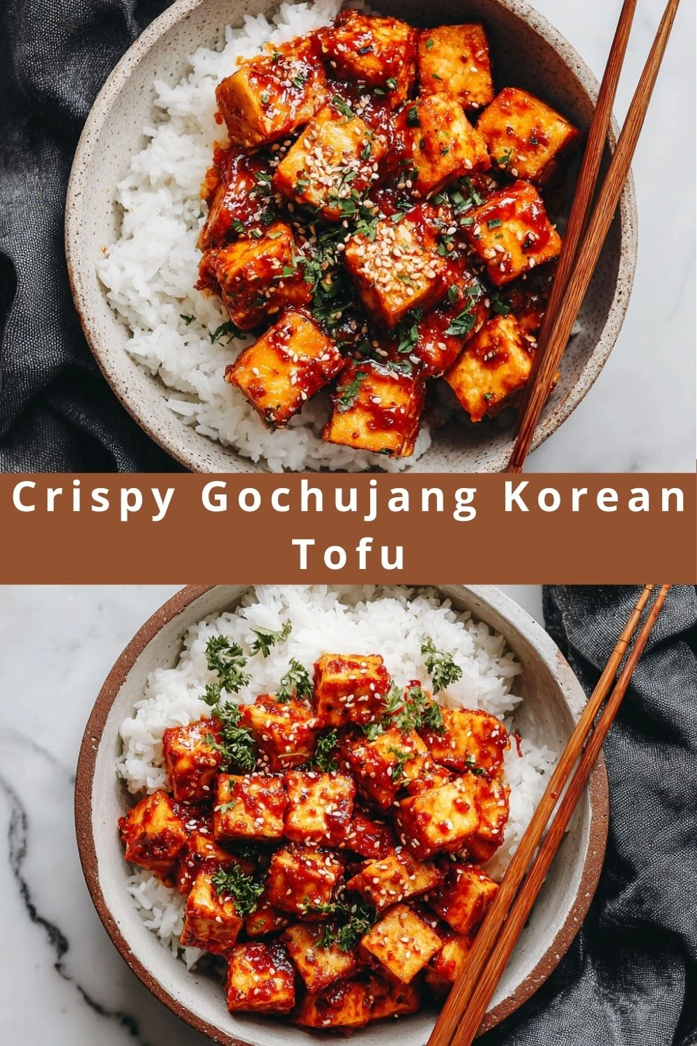 Crispy Gochujang Korean Tofu
