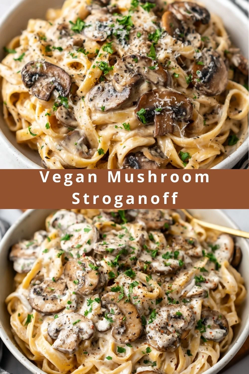 Vegan Mushroom Stroganoff