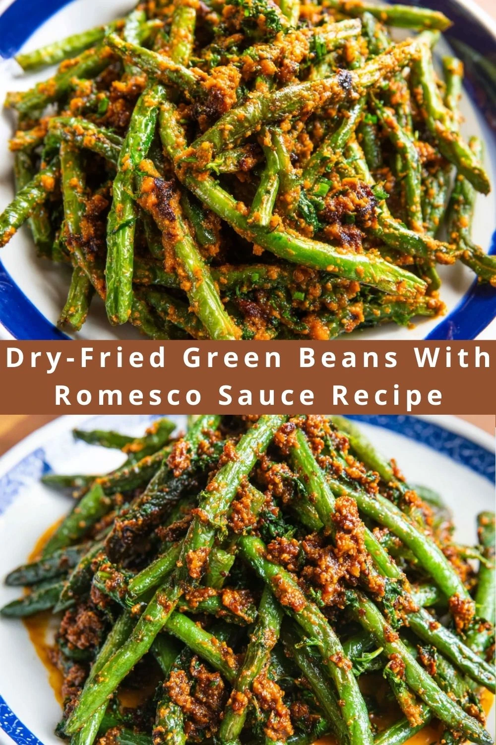 Dry-Fried Green Beans With Romesco Sauce Recipe