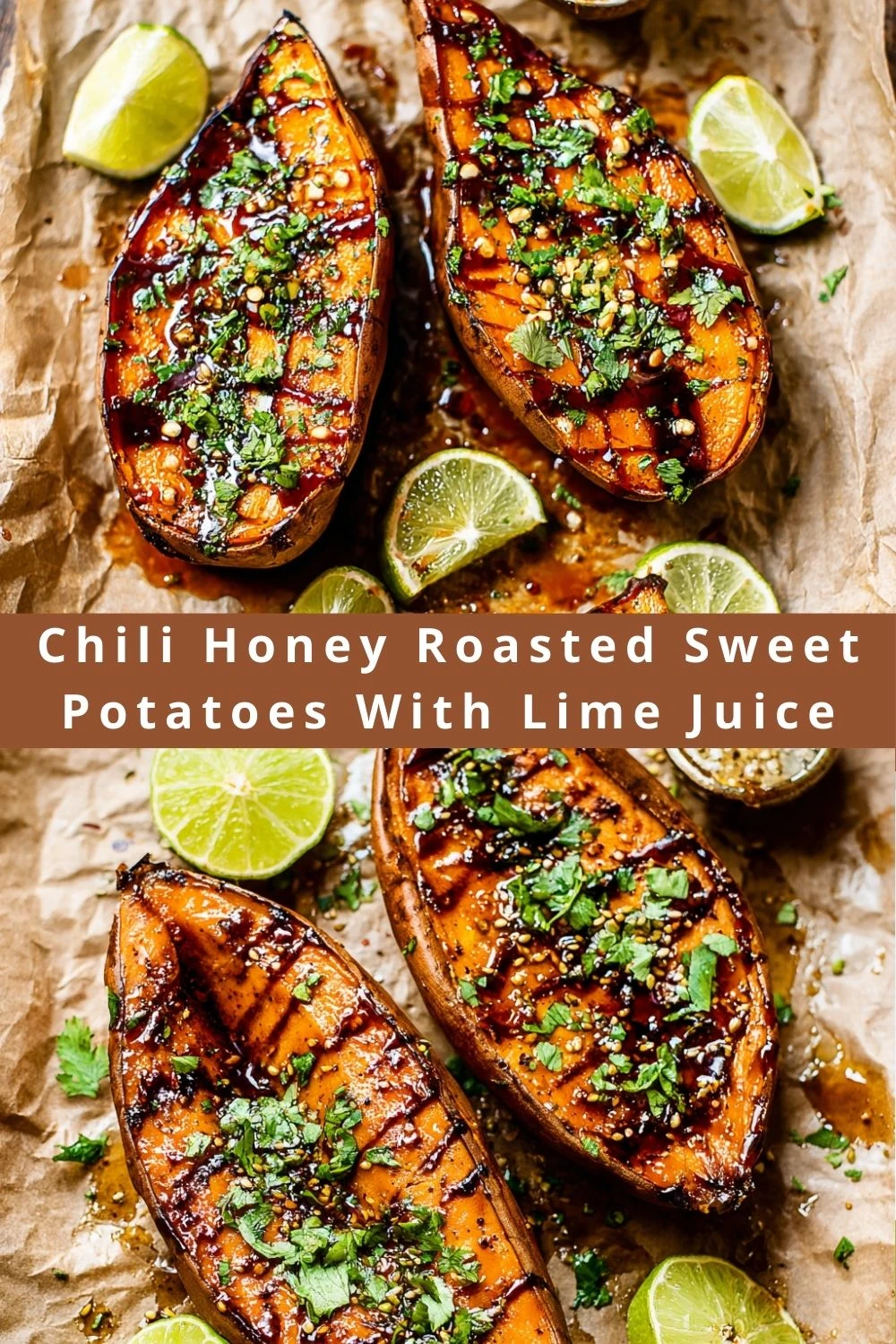 Chili Honey Roasted Sweet Potatoes With Lime Juice