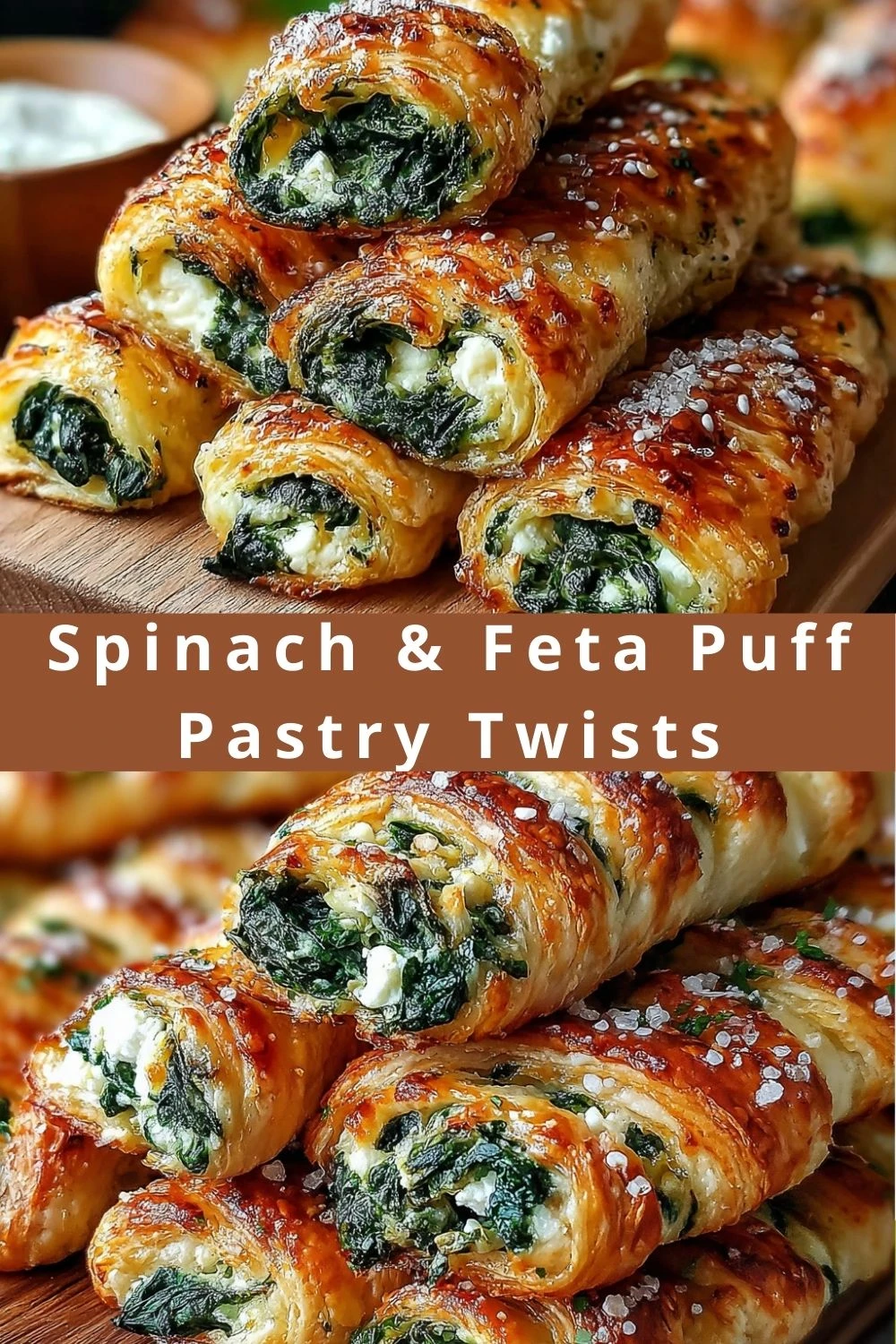 Spinach & Feta Puff Pastry Twists