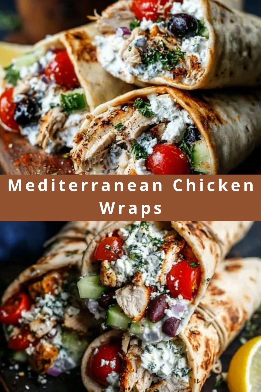 Mediterranean Chicken Wraps
