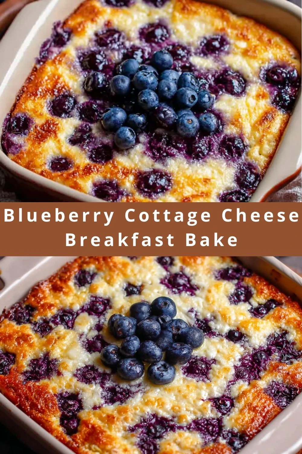 Blueberry Cottage Cheese Breakfast Bake