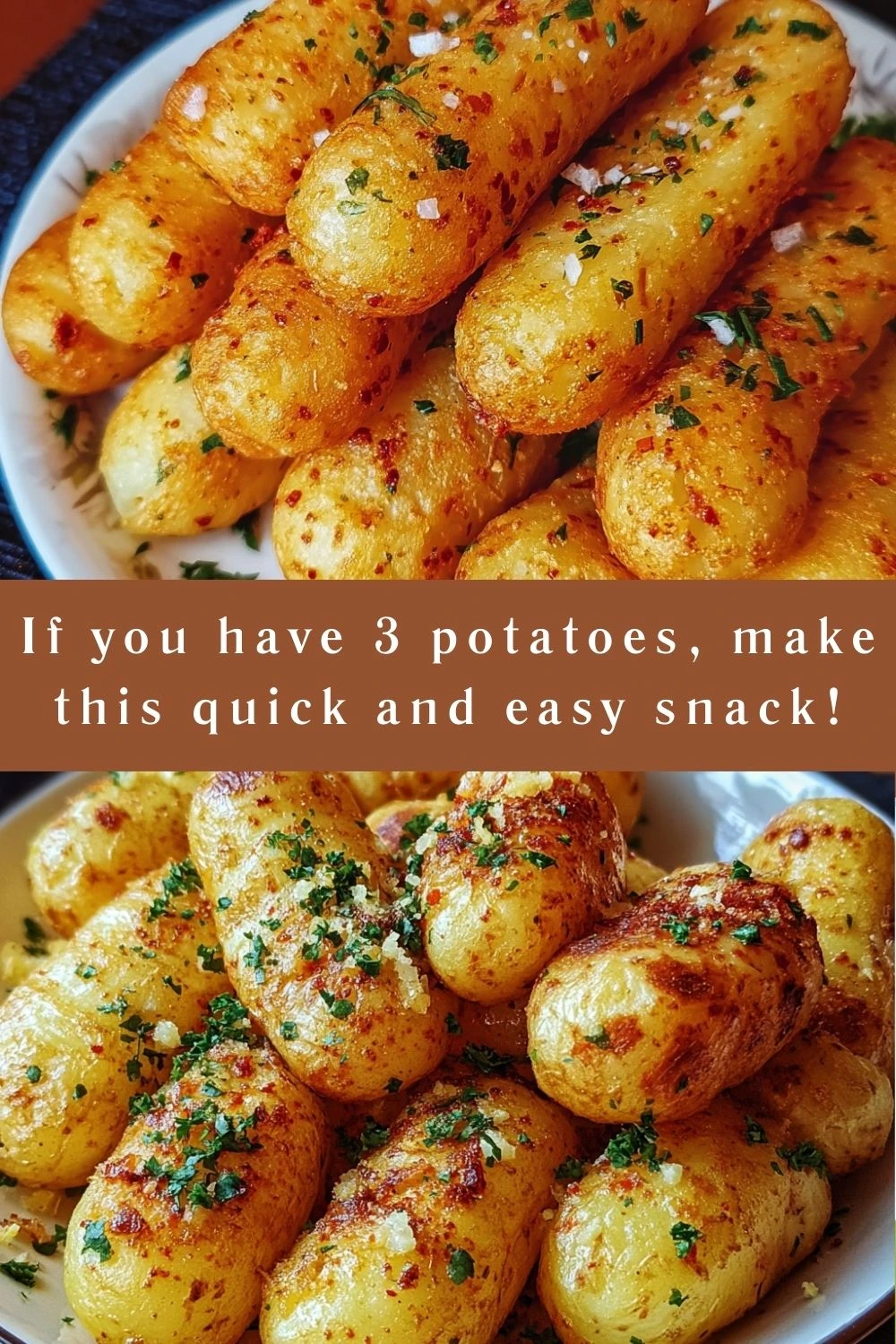 If you have 3 potatoes, make this quick and easy snack!