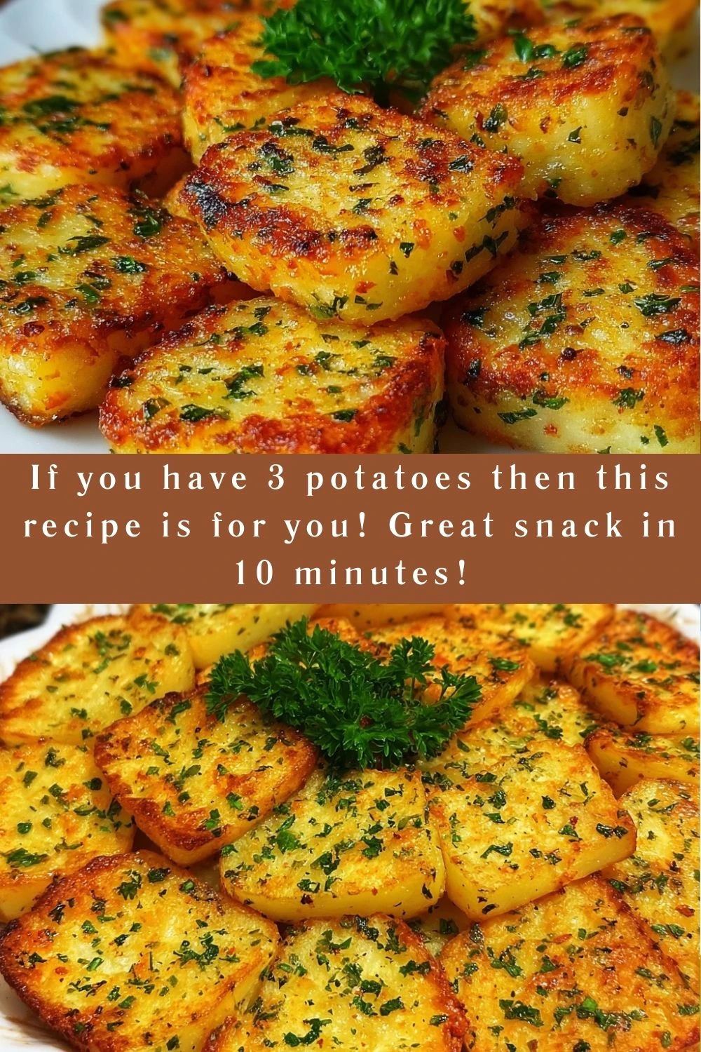 If you have 3 potatoes then this recipe is for you! Great snack in 10 minutes!