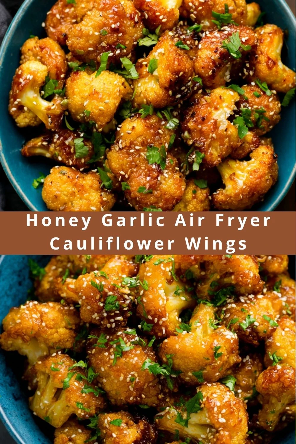 Honey Garlic Air Fryer Cauliflower Wings