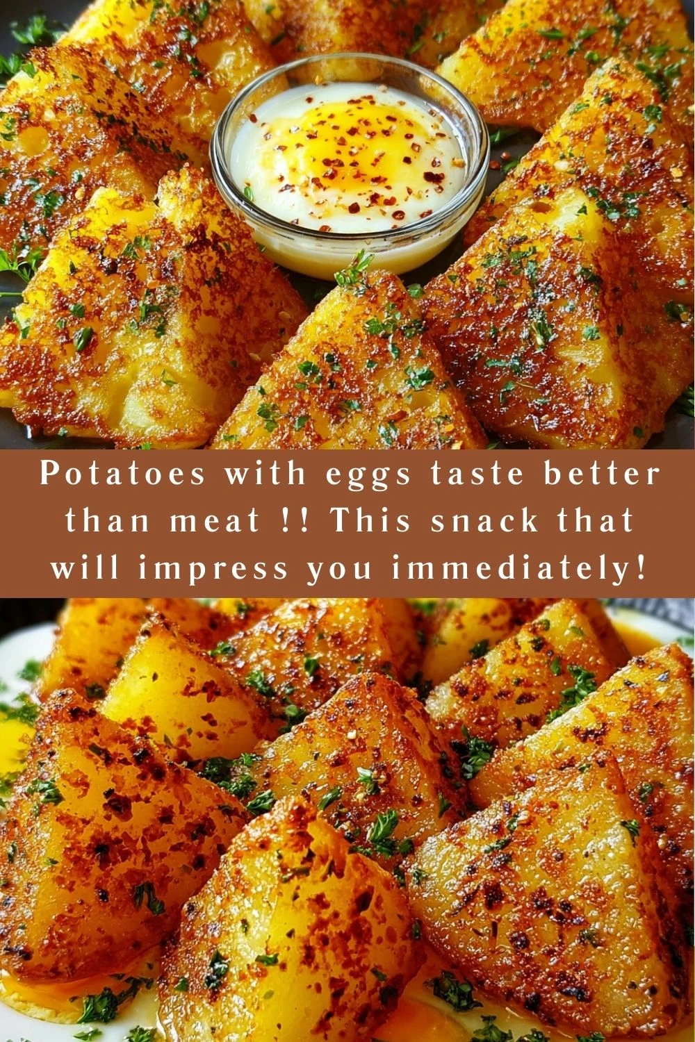 Potatoes with eggs taste better than meat !! This snack that will impress you immediately!
