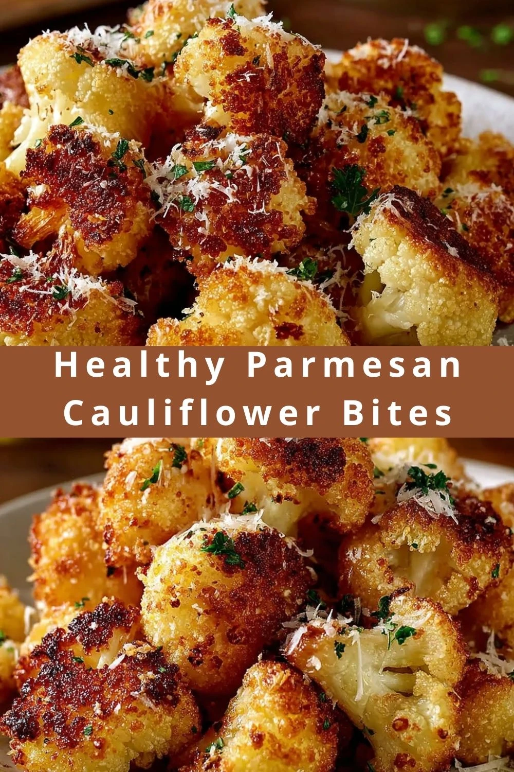 Healthy Parmesan Cauliflower Bites