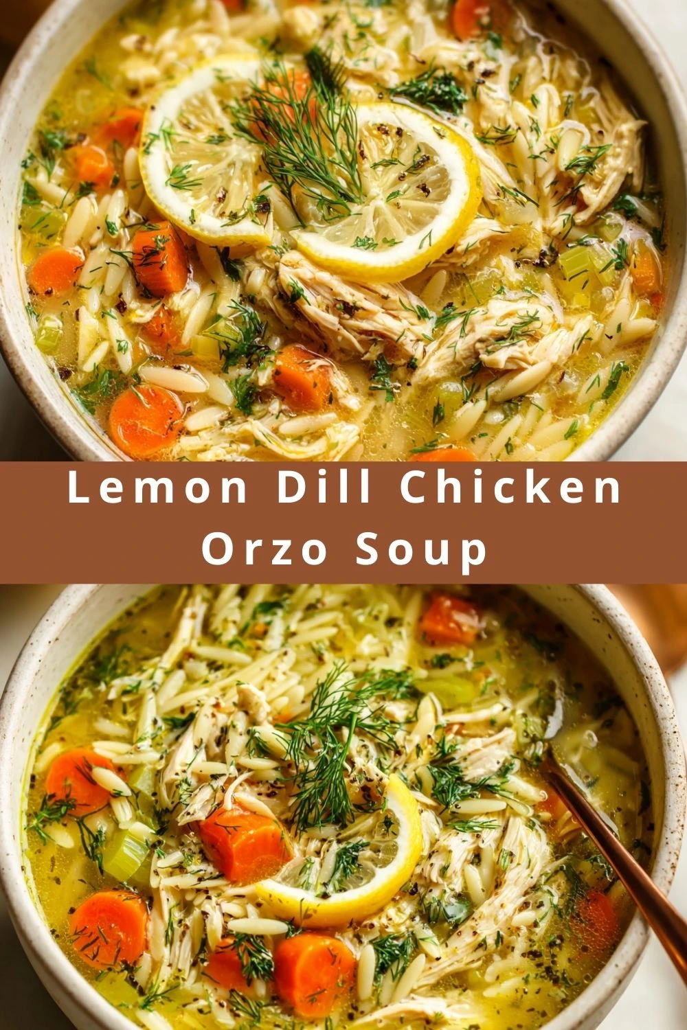 Lemon Dill Chicken Orzo Soup