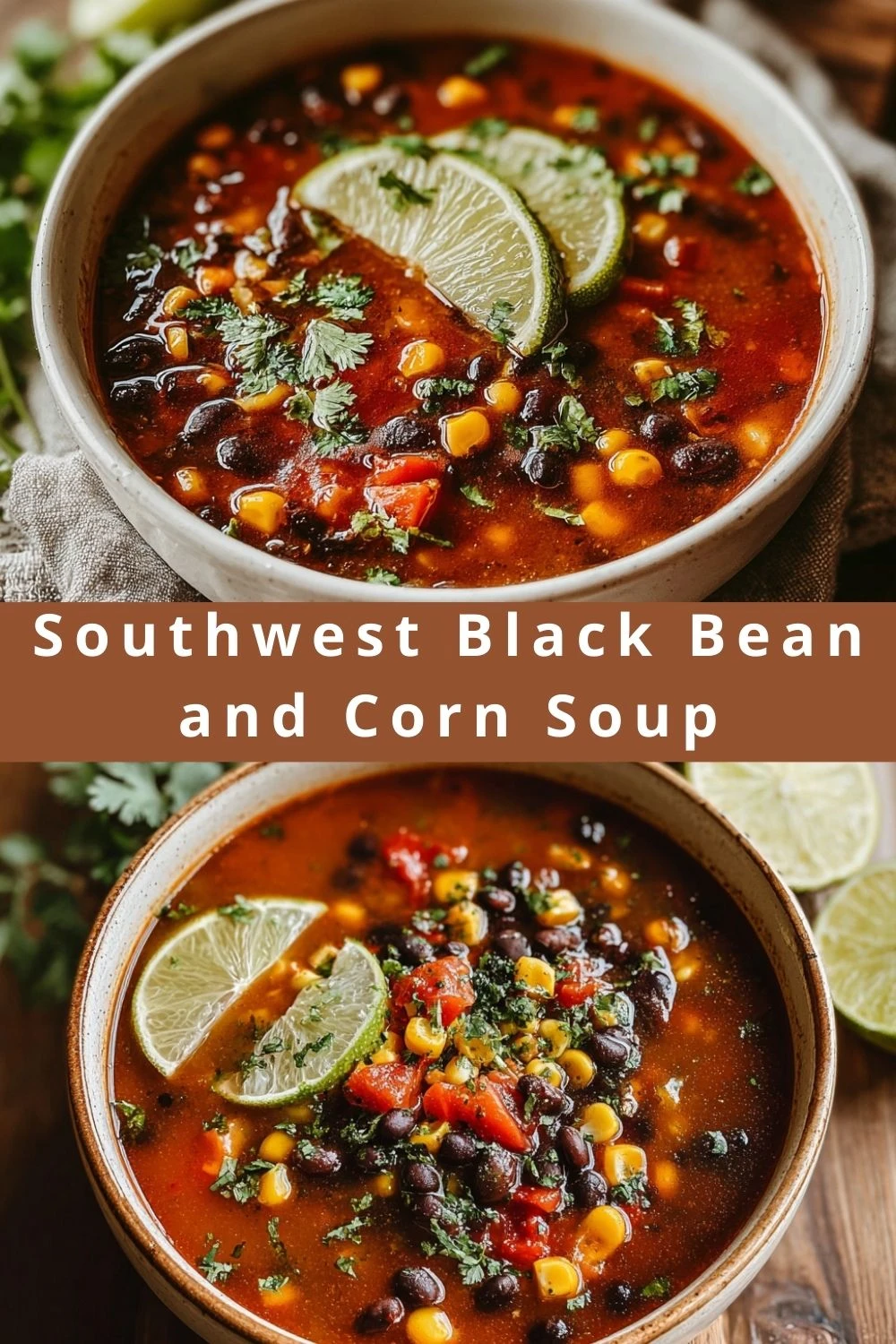 Southwest Black Bean and Corn Soup