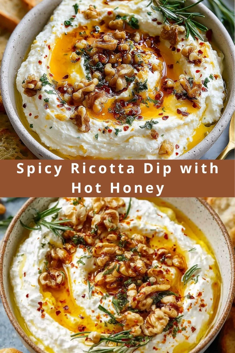 Spicy Ricotta Dip with Hot Honey